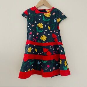 Mini Boden Blue Red Floral Dress